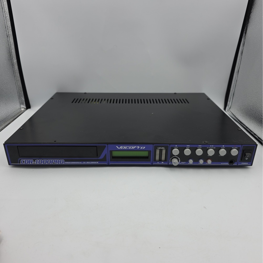 VocoPro CDR-1000 PRO Professional Rackmount CD Recorder/Player READ